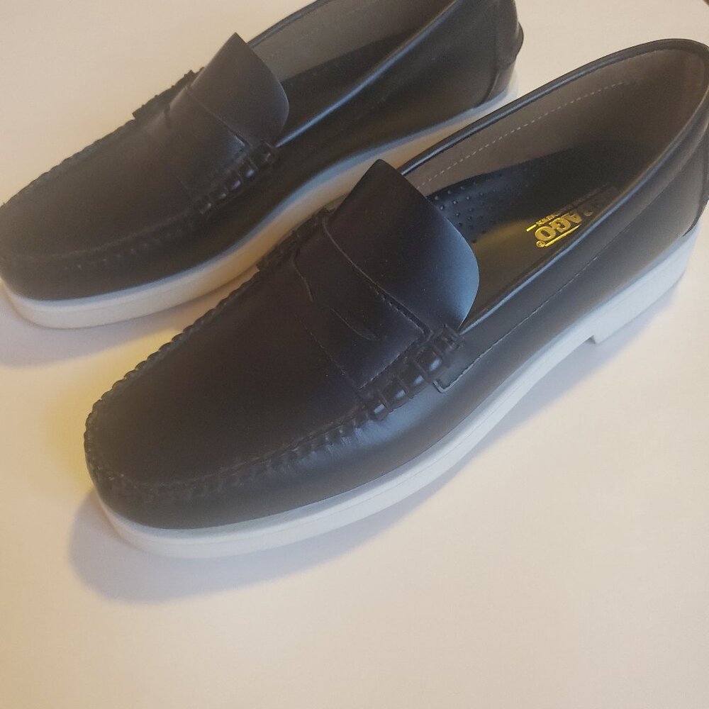 sebago leather loafers